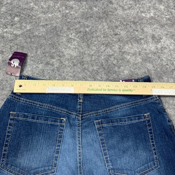 Gloria Vanderbilt Jeans Womens Size 8 Capri Denim Distressed Amanda Skimmer NEW - Picture 11 of 15